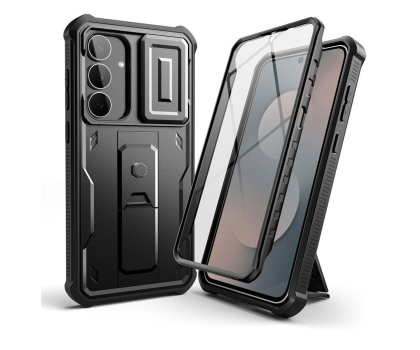 Etui do telefonów TECH-PROTECT Kevlar Cam+ Do Galaxy S25 FE Black 5906302333325